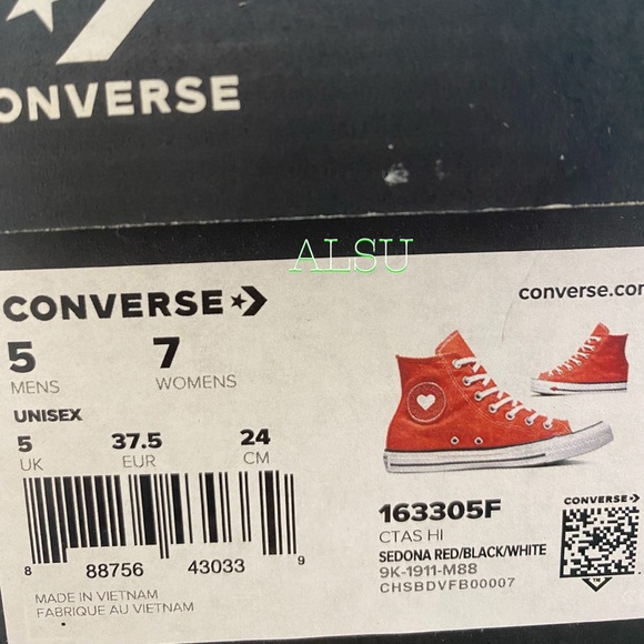 Converse Chuck Taylor All Star Sedona Red Women’s - Picture 12 of 13